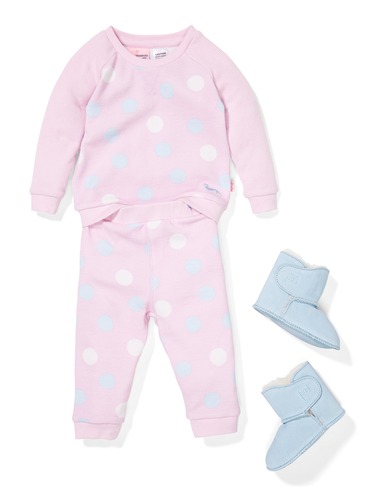 Baby Pink Spot Pj Set