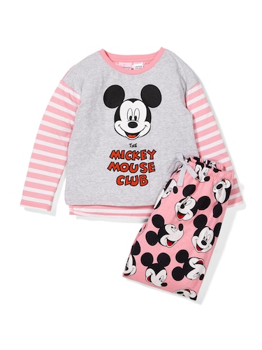 Jnr Girls Mickey Mouse Club Pj Set