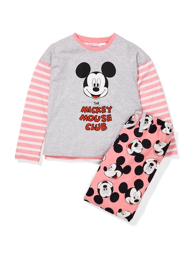 Girls Mickey Mouse Club Flannelette Pj Set