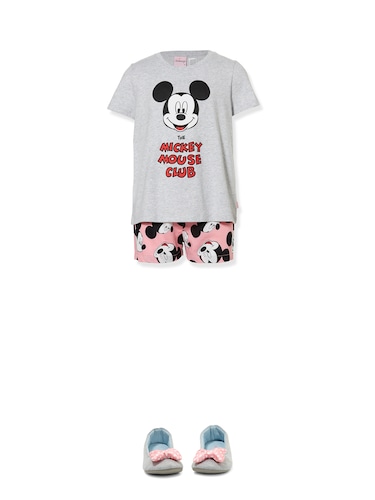Girls Mickey Mouse Club Shorts Pj Set