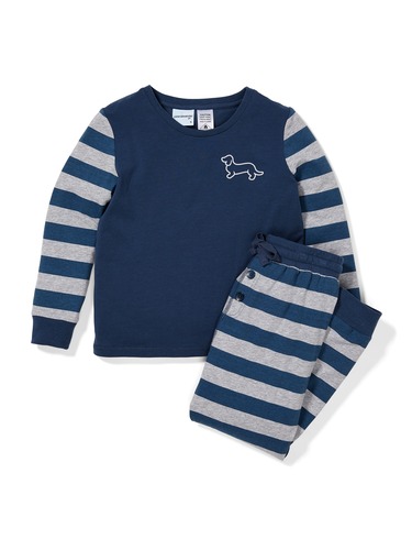 Jnr Boys Stripe Pj Set