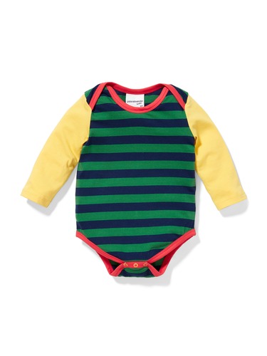 P.A. Play Baby Green Stripe Romper