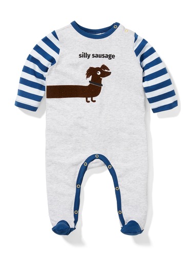 P.A. Play Baby Silly Sausage Onesie