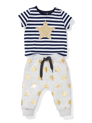 P.A. Play Baby Glitter Star Tee