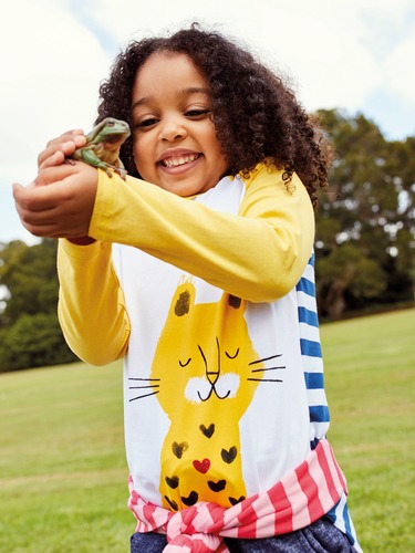 P.A. Play Jnr Girls Sleepy Tiger Tee