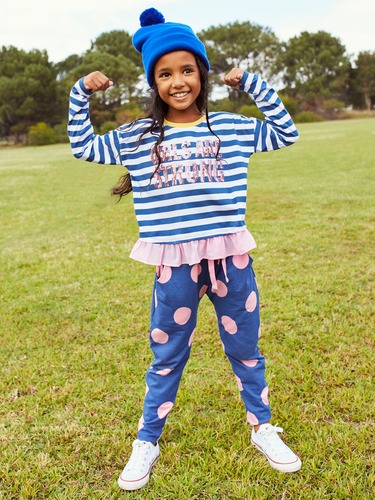 P.A. Play Jnr Girls Drop Crotch Spot Pant