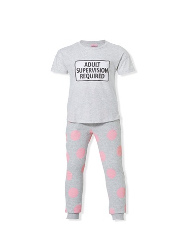 P.A. Play Jnr Girls Pink Spot Pant