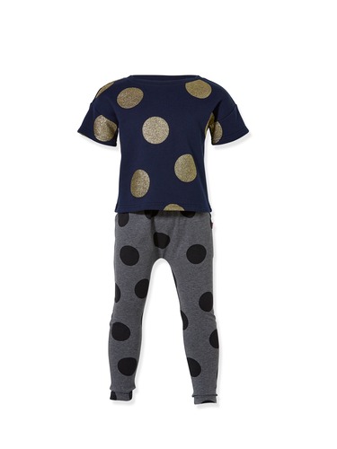 P.A. Play Jnr Girls Gold Spot Tee