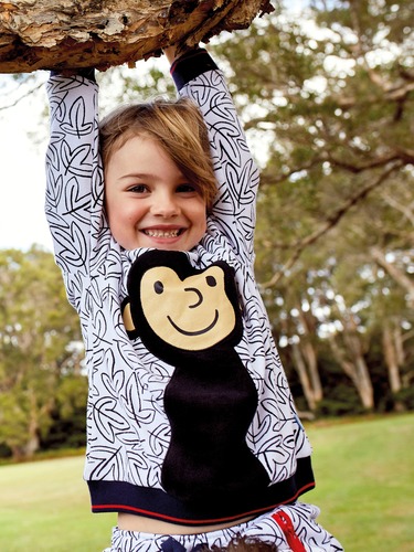 P.A. Play Jnr Boys Monkey Top
