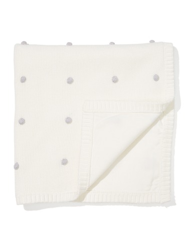 Baby Grey Pom Pom Blanket