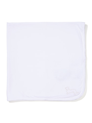 Baby White Jersey Blanket