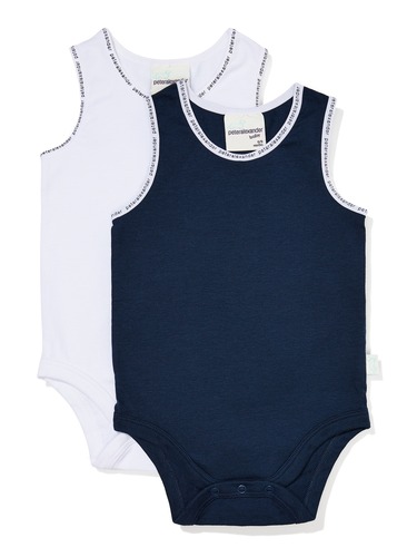 Baby Navy Romper 2 Pack