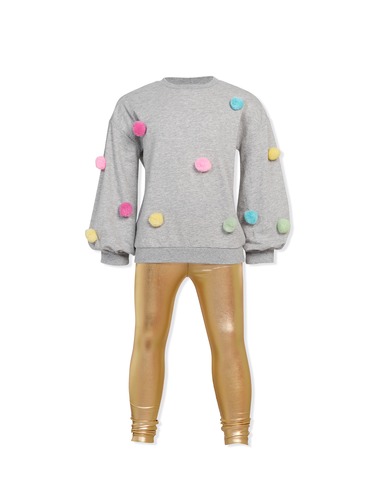 P.A. Play Jnr Girls Pom Pom Top