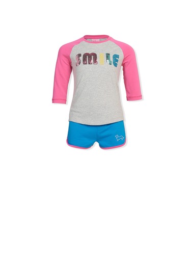 P.A. Play Jnr Girls Smile Sequin Top