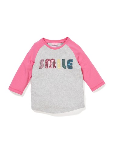 P.A. Play Jnr Girls Smile Sequin Top