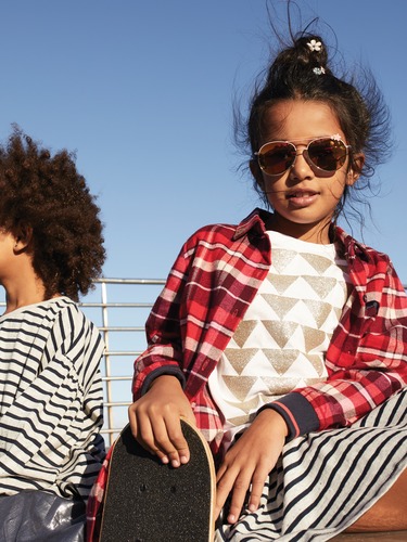 P.A. Play Jnr Girls Check Shirt Dress