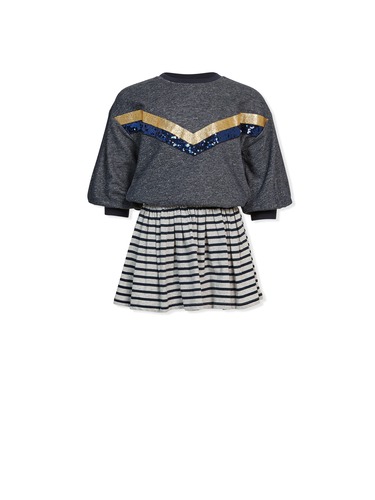 P.A. Play Jnr Girls Fleck Stripe Skirt