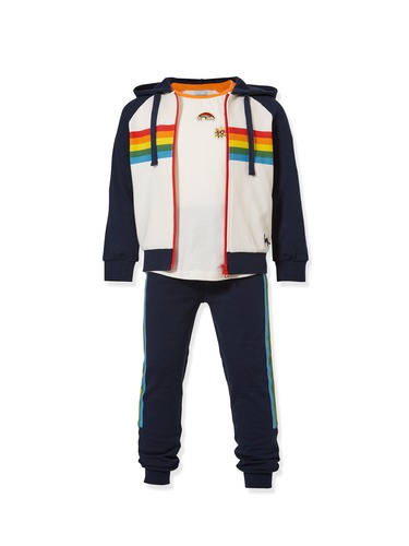 P.A. Play Jnr Boys Rainbow Hoodie