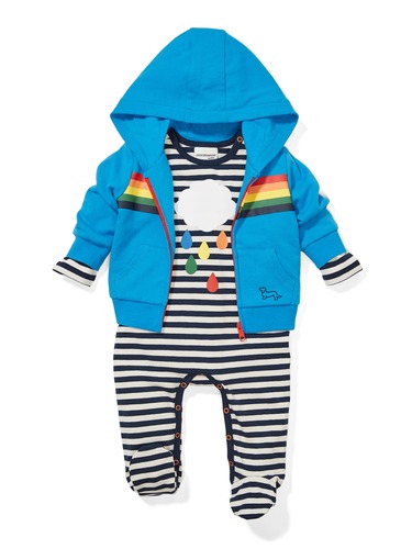 P.A. Play Baby Rainbow Cloud Onesie