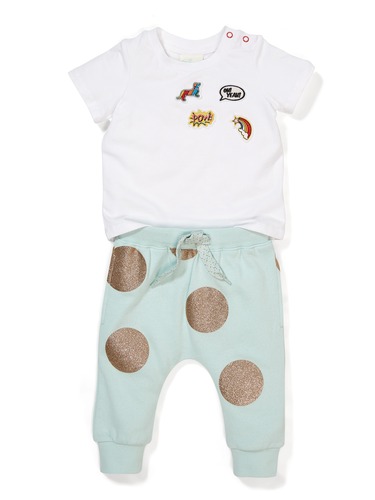P.A. Play Baby Glitter Spot Jogger