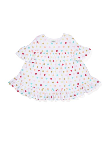P.A. Play Girls Spotty Frill Top