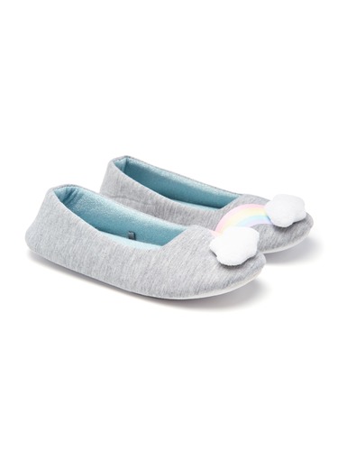 Girls Rainbow Slippers