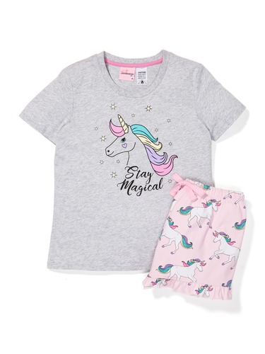Girls Unicorn Pj Set