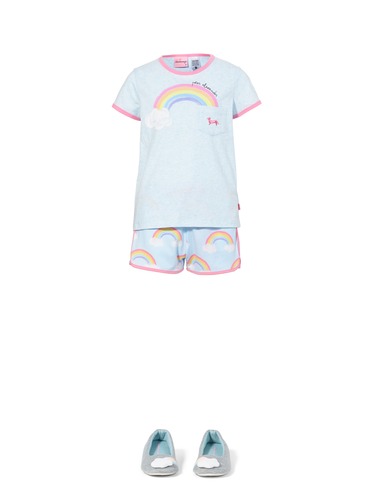 Girls Rainbow Pj Set