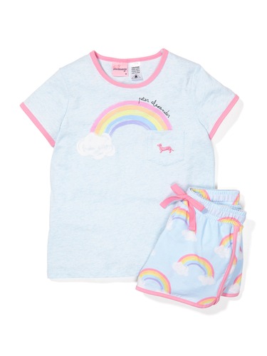 Girls Rainbow Pj Set