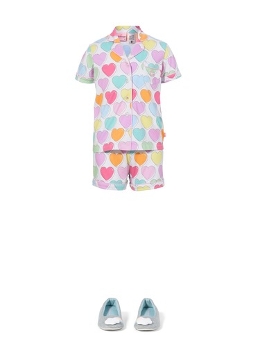 Girls Heart Pj Set