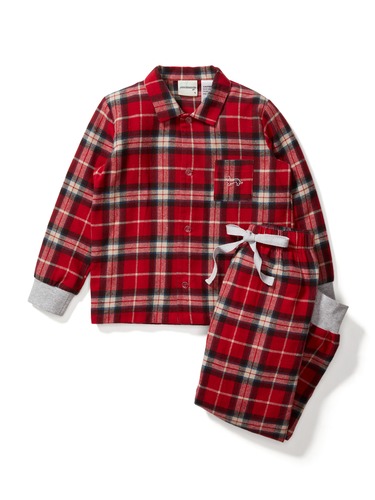 Jnr Boys Check Pj Set