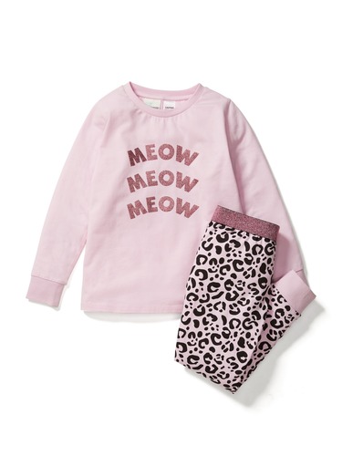 Jnr Girls Leopard Pj Set