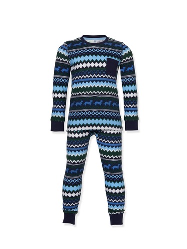 Jnr Boys Fairisle Pj Set