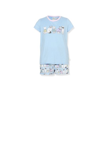 Girls Cool Cats Pj Set