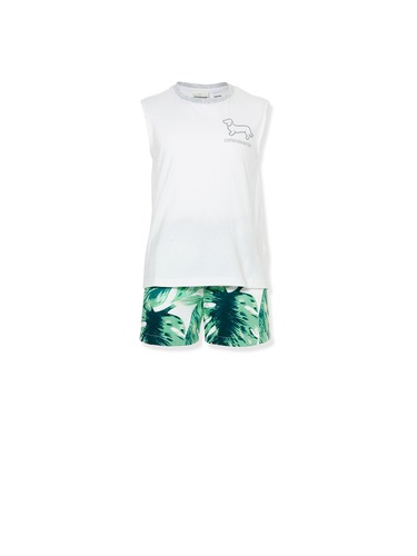 Jnr Boys Palm Leaf Pj Set