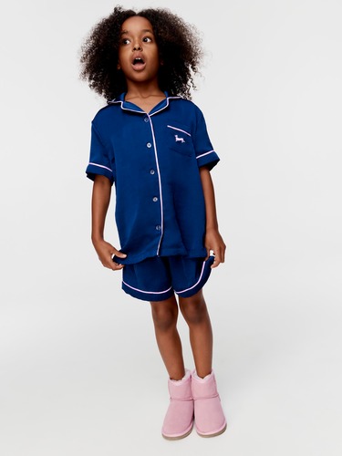 Girls Chic Satin Pj Set