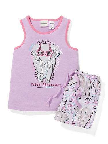 Jnr Girls Elephant Pj Set