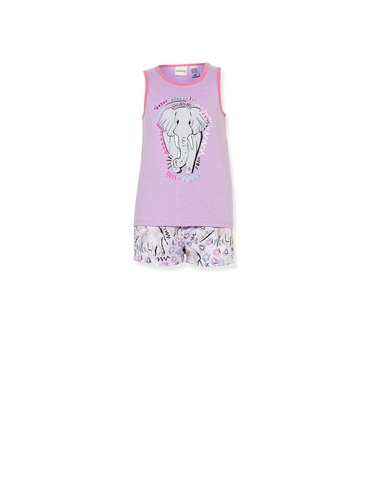Girls Elephant Pj Set