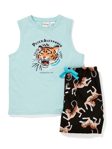 Boys Tiger Pj Set