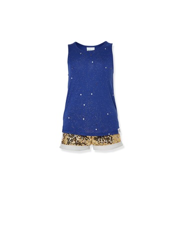P.A. Play Jnr Girls Shimmer Tank