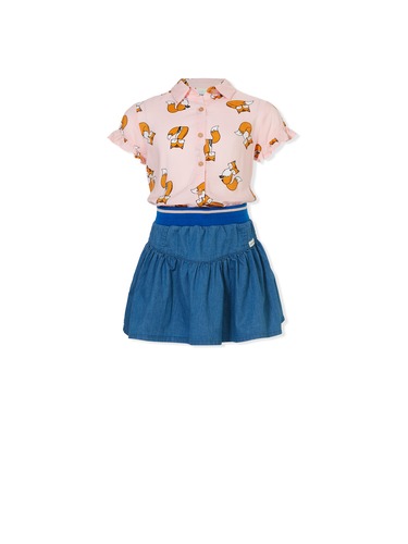 P.A. Play Jnr Girls Chambray Skirt