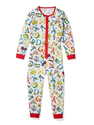 Jnr Dr. Seuss Alphabet Onesie