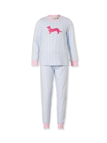 Girls Pastel Heart Pj Set