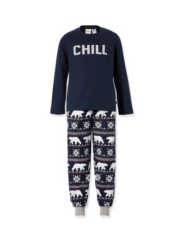 Boys Polar Bear Flannelette Pj Set