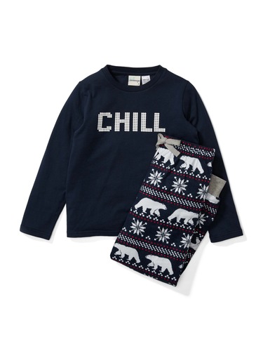 Boys Polar Bear Flannelette Pj Set