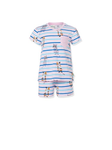 Jnr Girls Kitty Short Pj Set