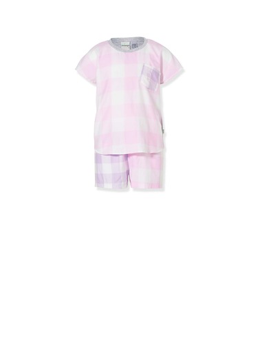 Girl Gingham Short Pj Set