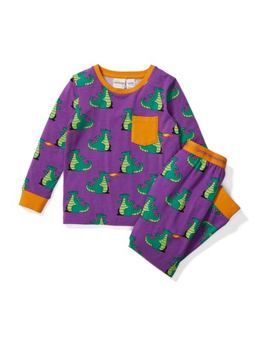 Jnr Boys Dragon Long Pj Set