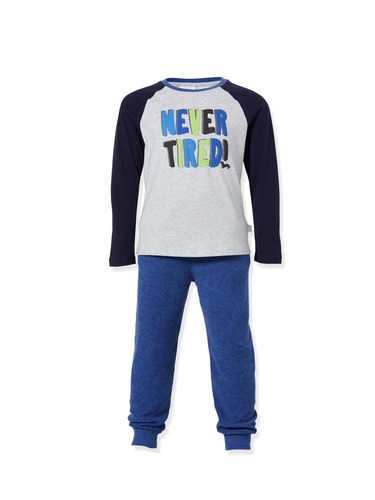 Jnr Boy Never Tired Pj Set