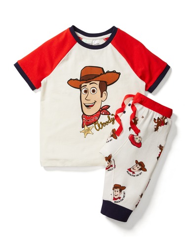 Jnr Boys Toy Story Woody Short Pj Set